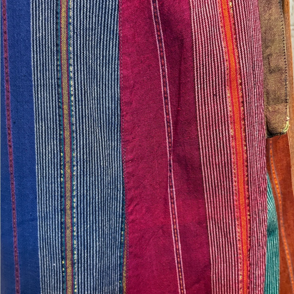 Wrapped Colorful Women's Skirt with Shimmery Gold Accents - Picture 4 of 6